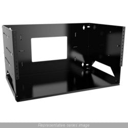Hammond Manufacturing APBS194UBK | Adjustable Wall Bracket with Shelf, 4U, 12"-18" Depth