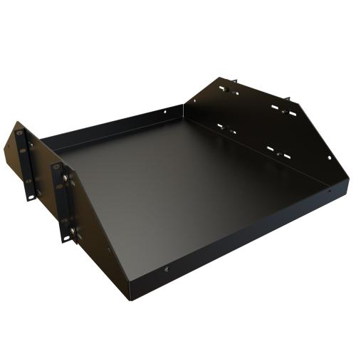 Hammond Manufacturing BRS2P1919BK | 3U 19" Battery Shelf, 19" Depth, 550 lb Rated