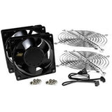 Hammond Manufacturing DNFK2AC120 | Dual-Fan Kit with Grills and Power Cord (2 Fans)