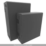Hammond Manufacturing HLP4U43BK | 4U 43"H Low Profile Wall Mount Cabinet, Black