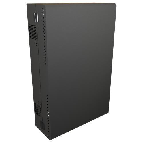 Hammond Manufacturing HLP4U43BK | 4U 43"H Low Profile Wall Mount Cabinet, Black
