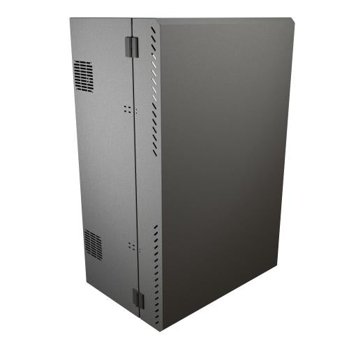 Hammond Manufacturing HLP8U43BK | 8U Low Profile Wall Mount Cabinet, 43"H