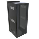 Hammond Manufacturing HWM2432U26BK | 32U Swing-Out Wall Cabinet with Vented Door, 24"W x 31.7"D