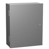 Hammond Manufacturing N1A24247 | NEMA 1 Enclosure with Panel, 24" x 24" x 7", Steel/Gray