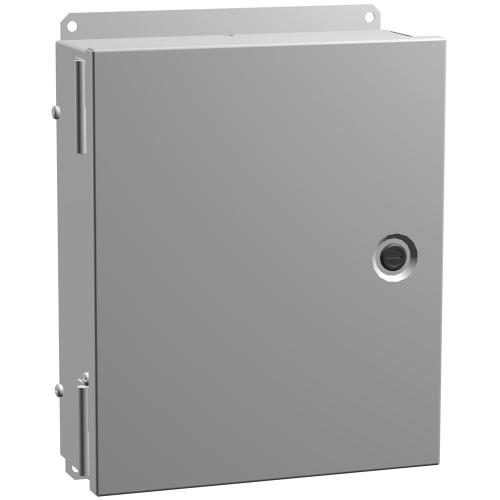 Hammond Manufacturing N1WS20164 | NEMA 1 Surface Mount Enclosure, 20" x 16" x 4", Steel/Gray