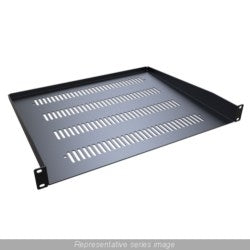 Hammond Manufacturing RASU190115BK1 | 1U Cantilever Solid Shelf, 15" Depth, 40 lb Rated