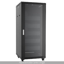 Hammond Manufacturing RB-AV18 | 18U AV Cabinet with Glass Door, 24"D