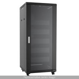 Hammond Manufacturing RB-AV27 | 27U AV Cabinet with Glass Door, 24"D