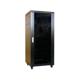 Hammond Manufacturing RB-AV27 | 27U AV Cabinet with Glass Door, 24"D