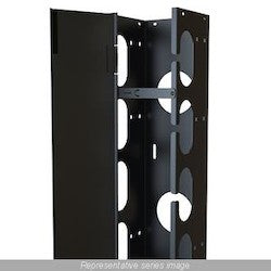 Hammond Manufacturing RB-VCM24 | 24U Vertical Cable Manager with Hinged Door & Swing Stabilizer