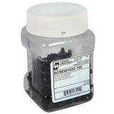 Hammond Manufacturing SCREW1032-100 | 10-32 Rack Screws with Nylon Washers, Pack of 100