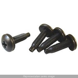 Hammond Manufacturing SCREW1032-25 | 10-32 Rack Screws with Nylon Washers, Pack of 25