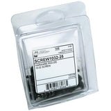 Hammond Manufacturing SCREW1032-25 | 10-32 Rack Screws with Nylon Washers, Pack of 25