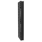 Hammond Manufacturing VFMMD6BK | 6"W x 24"D Vertical Finger Cable Manager