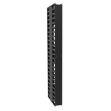 Hammond Manufacturing VFMMD6BK | 6"W x 24"D Vertical Finger Cable Manager