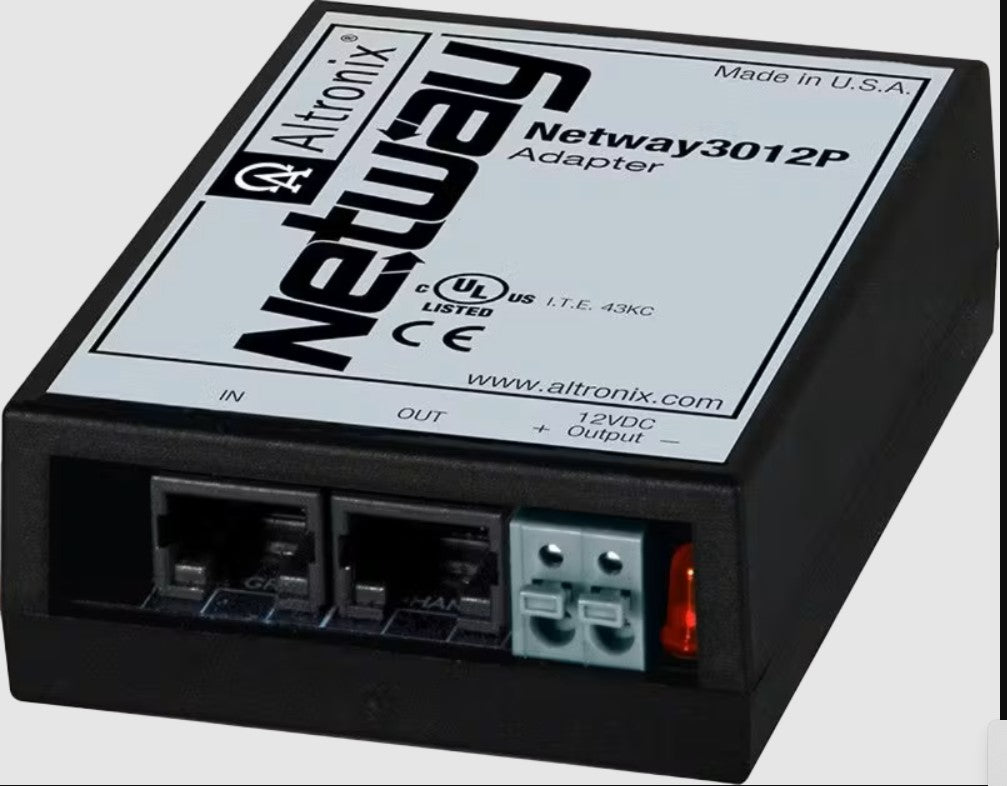 Hanwha Tec NETWAY3012P | Altronix Netway3012P POE Converter, Provides Simultaneous 12VDC and PoE/PoE+ outputs