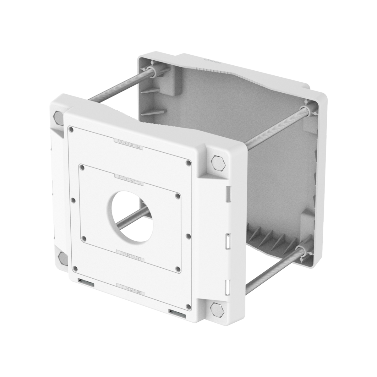 Hanwha Tec SBP-150PMW | Pole Mount, Aluminum, White, Depth 49mm