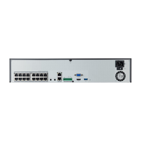 Hanwha Tec XRN-1620B1-4TB | 16CH 4K 140Mbps H.265 PoE+ NVR
