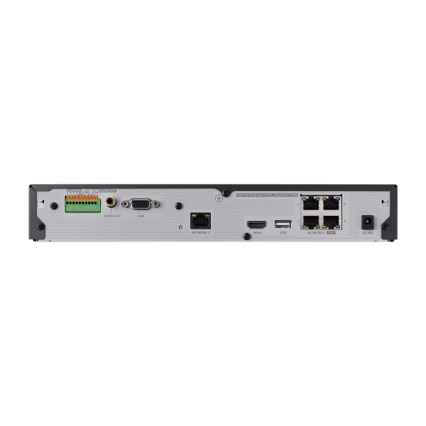 Hanwha Tec XRN-420S | | 4K NVR Intel Based, 4Ch with 4 PoE/PoE+ Ports