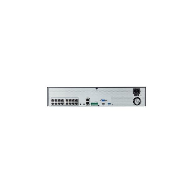 Hanwha Tec XRN1620SB124TB | 16 Channel 8k 140mbps H.265 Poe+ NVR, 24TB
