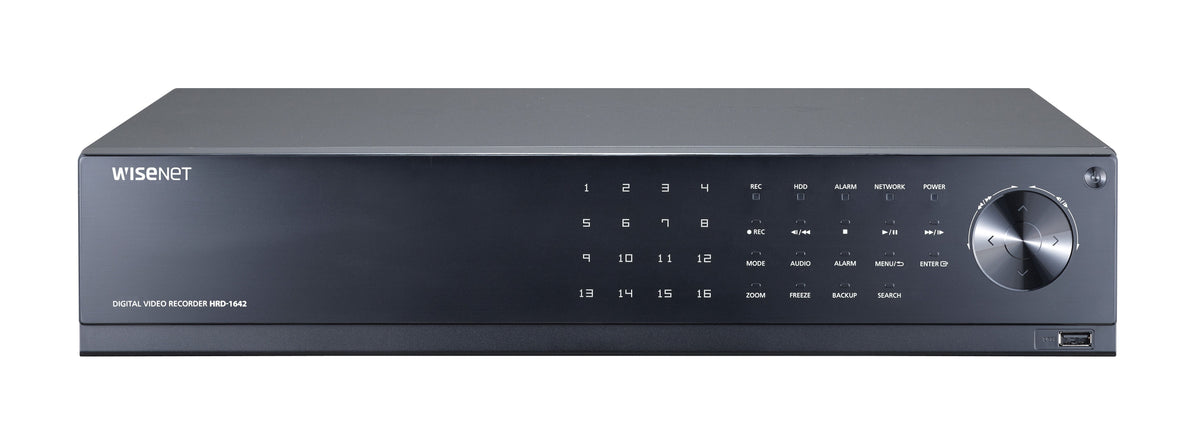 Hanwha Techwin HRD-1642-8TB | 16CH 4MP Analog HD Digital Video Recorder