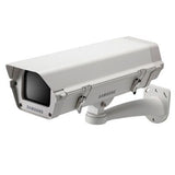 Hanwha Techwin SHB-4200 | Fixed Camera Housing, Indoor/Outdoor, Wall Mount, 5.83" Width X 16.57" Depth X 4.21" Height, Aluminum, Ivory, With Mounting Bracket