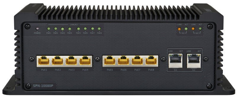 Hanwha Techwin SPN-10080P | Mobile 8-Port PoE Network Switch
