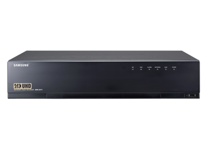 Hanwha Techwin XRN-2011-64TB | 32 Channel 4K 256Mbps Network Video Recorder with RAID5