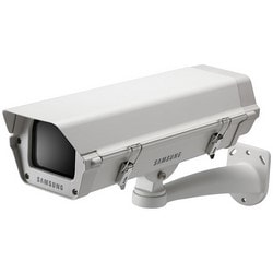 Hanwha Techwin SHB-4200 | Fixed Camera Housing, Indoor/Outdoor, Wall Mount, 5.83" Width X 16.57" Depth X 4.21" Height, Aluminum, Ivory, With Mounting Bracket