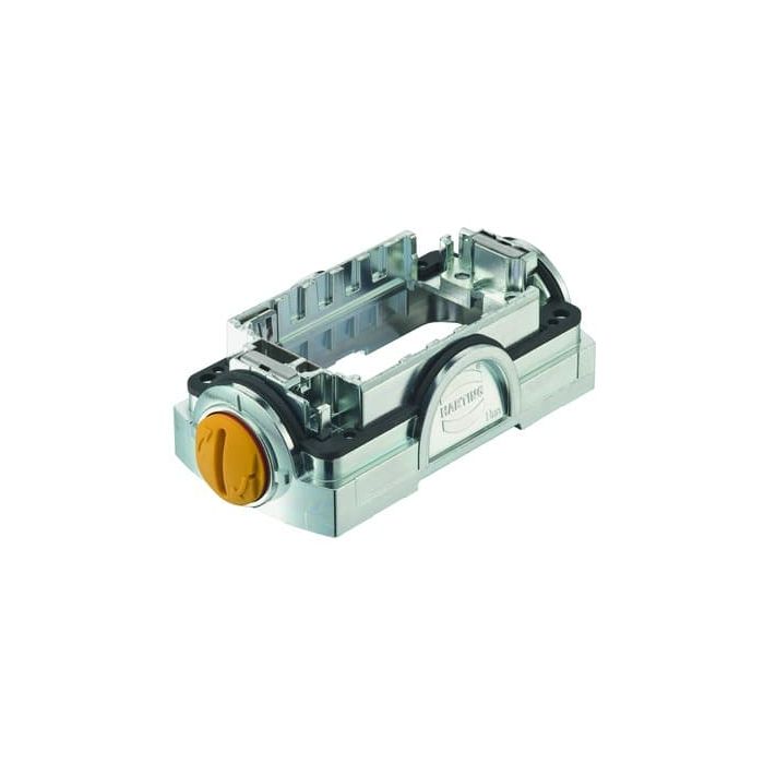 Harting 11126000110 | Han-Yellock Hoods: Han-Yellock Carrier Hood 60 Groove Button