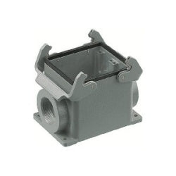 Harting 19300320273 | Han B Housings: Han B Base Surface HC 2 Levers 2 Entries