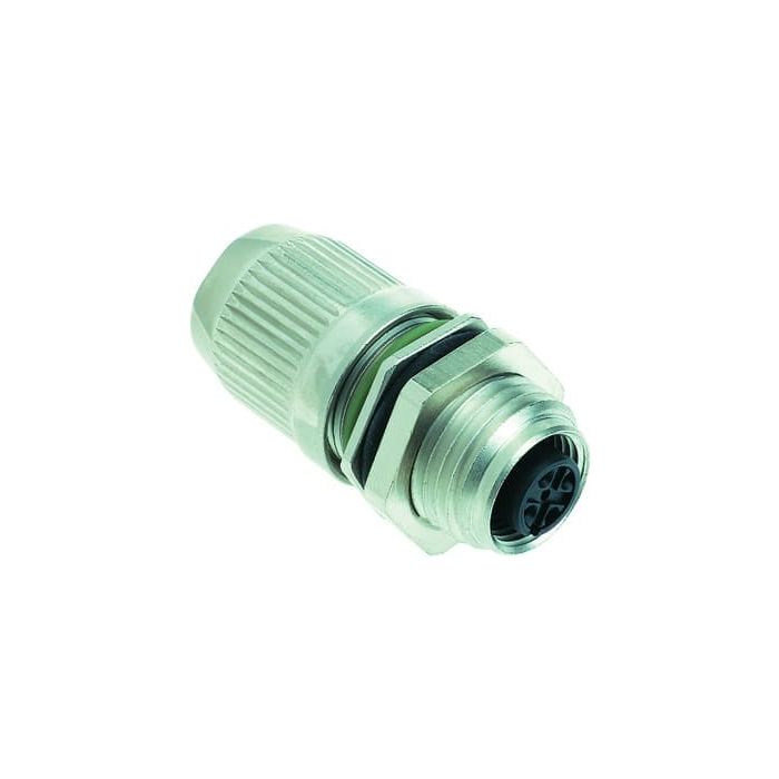 Harting 21038412525 | 5 Position Circular Connector, Receptacle Housing, Free Hanging (In-Line)