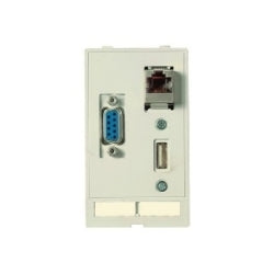Harting 39500020143 | Han Port: Data module (USB;RJ45;SUB-D9, F-M)