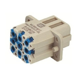Harting 9120082733 | Han Q Female Insert: Han Q8/0-F-QL 20-14 AWG fine strand wire
