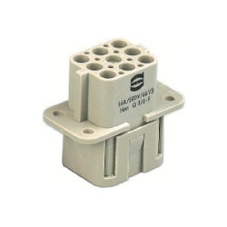 Harting 9120083101 | Han Q Female Insert: Han Q 8/0 Female Insert Crimp Term