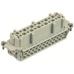 Harting 9330242701 | Han E Female Insert: Han E 24 Position F Insert Screw