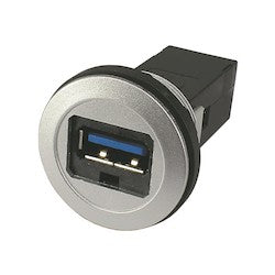 Harting 9454521902 | Har-port USB 3.0 A-A Coupler, Silver Version