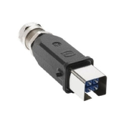 Harting 9574070001000 | Data Fiber: Set Han3A M plug 2x LC duplex MM GOF
