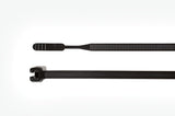 HellermannTyton 109-00088 | Q Tie, 4.1" Long, 18lb Tensile Strength, PA66HS, Black, 100/pkg