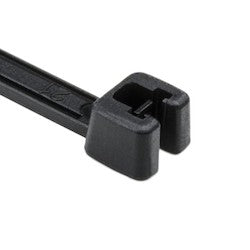 HellermannTyton 109-00101 | Q Tie, 9.8" Long, 30lb Tensile Strength, PA66HS, Black, 100/pkg