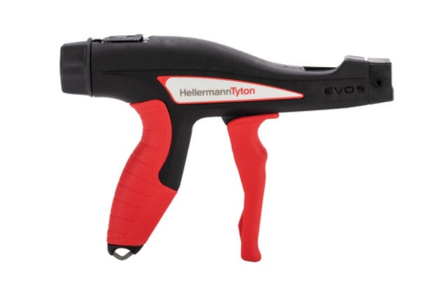 HellermannTyton 110-80000 | Manual Cable Tie Tool, 4.8–13.5 mm, Red/Black, 0.373 kg