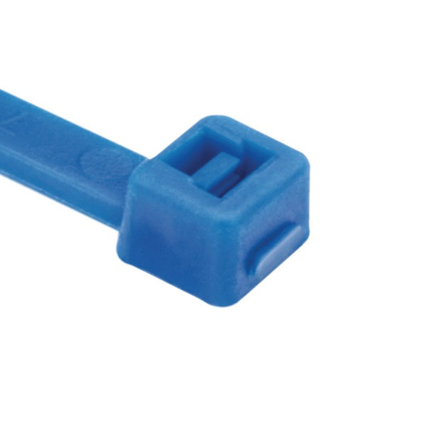 HellermannTyton 111-00698 | High-Temp Cable Tie, 5.9" Long, 30Lb Tensile Strength, Etfe, Blue, 100/Pkg
