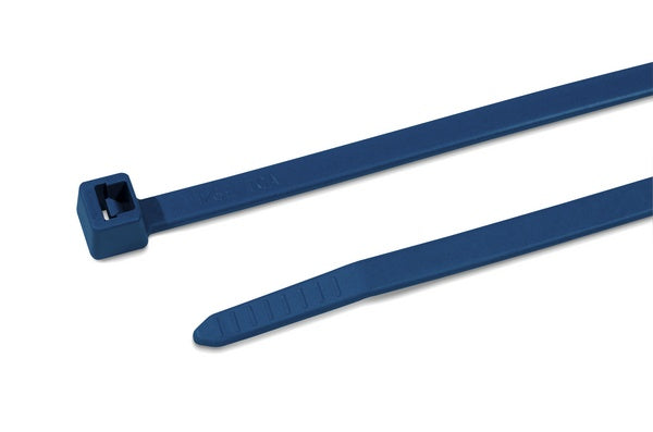 HellermannTyton 111-01136 | Metal Content Tie, 15.2" Long, 120lb Tensile Strength, PA66MP, Blue, 100/pkg