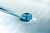 HellermannTyton 111-01225 | Metal Content Tie, 4" Long, 18Lb Tensile Strength, Pa66Mp, Blue, 100/Pkg