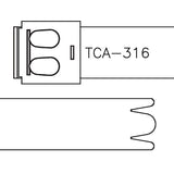 HellermannTyton 111-01303 | Stainless Steel Tie, 26.8" Long, 922lb Tensile Strength, SS316, Metal, 50/pkg