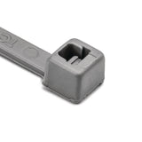 HellermannTyton 111-01459 | High-Temp Cable Tie, 5.8" Long, 30lb Tensile Strength, PA46, Gray, 1000/pkg