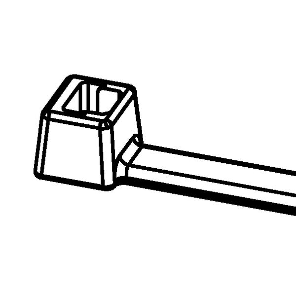 HellermannTyton 111-01561 | Solar Tie, 15.35" Long, 45lb Tensile Strength, PA12, Black, 1000/pkg