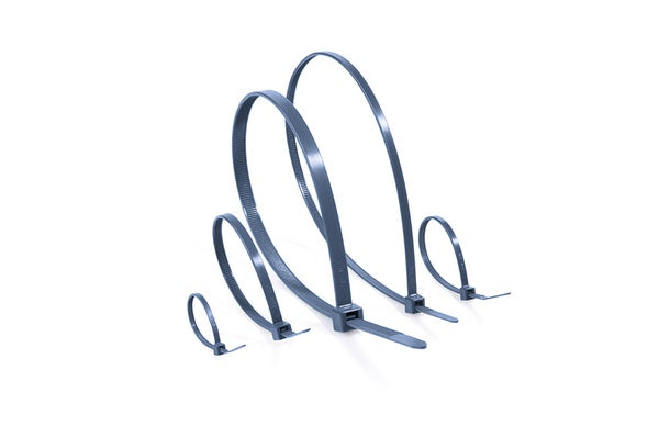 HellermannTyton 111-01667 | Metal Content Cable Tie, 15" Long, 33lb Tensile Strength, PPMP, Blue, 100/pkg