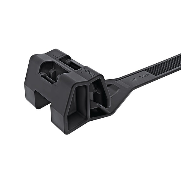 HellermannTyton 111-01672 | Aerial Support Tie, 17.4" Long, PA66HIRHSUV, Black, 500/bag