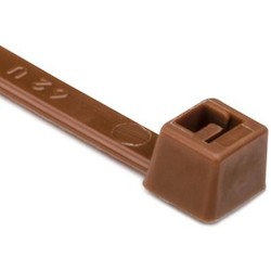 HellermannTyton T50R1M4 | Cable Tie, 8" Long, UL Rated, 50lb Tensile Strength, PA66, Brown, 1000/pkg